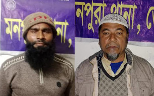 মনপুরায় পুলিশের বিশেষ অভিযানে দুইজন গ্রেপ্তার