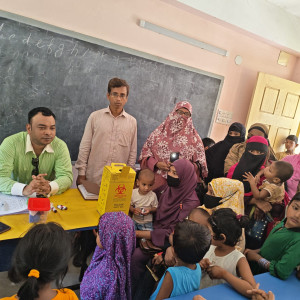 লালমোহনে হাম-রুবেলা টিকাদান ক্যাম্পেইনের উদ্বোধন ।। চলবে ৯ মে পর্যন্ত