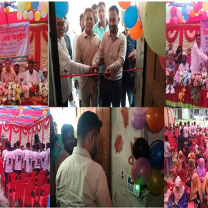 ডাঃ আজাহার উদ্দিন মাঃ বিদ্যালয়ের পরীক্ষার্থীদের বিদায় ও শিক্ষকদের ডিজিটাল হাজিরার উদ্বোধন