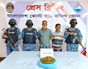 ভোলায় যৌথ অভিযানে গাঁজাসহ ২মাদক কারবারি আটক