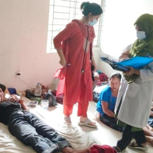 হামের থাবায় পাহাড়েও মরছে শিশু
