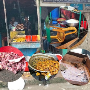 লালমোহনে গজারিয়া বাজারে হোটেলে হামলা-ভাঙচুর লুটের অভিযোগ