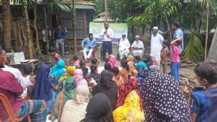 ভোলায় নারী ও শিশু উন্নয়ন বিষয়ক উঠান বৈঠক অনুষ্ঠিত