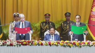 দেশের ২৩তম রাষ্ট্রপতি হিসেবে শপথ নিলেন মির্জা ফখরুল
