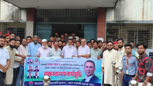 ভোলা সরকারি কলেজে ছাত্রদলের উদ্যোগে শতাধিক চারা রোপণ