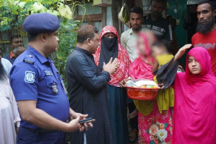 শিশু ধর্ষণ ও হত্যা মামলার ঘটনাস্থল পরিদর্শন করলেন ভোলা পুলিশ সুপার