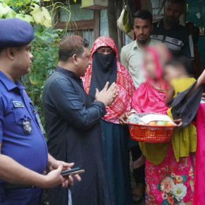 শিশু ধর্ষণ ও হত্যা মামলার ঘটনাস্থল পরিদর্শন করলেন ভোলা পুলিশ সুপার