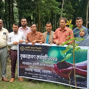 দৌলতখান সরকারি আবু আবদুল্লাহ কলেজে পূবালী ব্যাংকের বৃক্ষরোপণ
