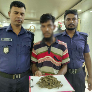 বোরহানউদ্দিনে গাঁজাসহ একজন গ্রেপ্তার