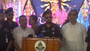 দুর্গাপূজার নিরাপত্তায় ভোলায় মণ্ডপে এসআরবির নজরদারি ও টহল